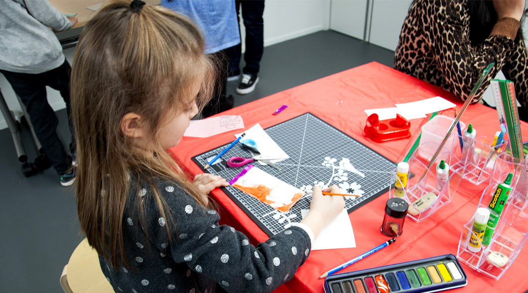 Atelier enfant en marge de l'exposition Largo Winch