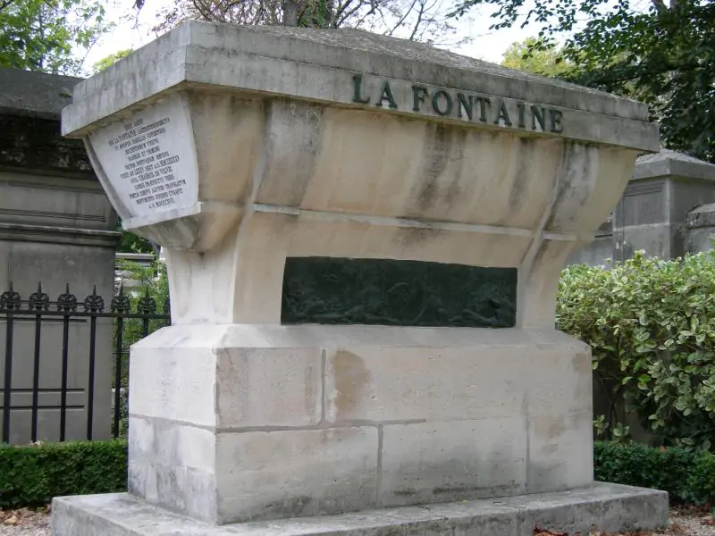 Tombe de La Fontaine au père Lachaise